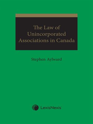 cover image of Law of Unincorporated Associations